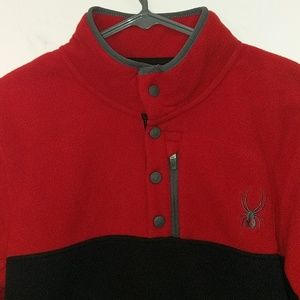 Spyder Fleece Red Black Jacket
